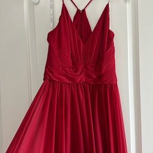 David’s bridal Red Apple bridesmaid dress